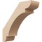 Ekena Millwork 5-inch W x 16-inch D x 16-inch H Olympic Rough Cedar Woodgrain TimberThane Knee Brace, Primed BRCUR05X16X16OLYRCPR - alternate 1